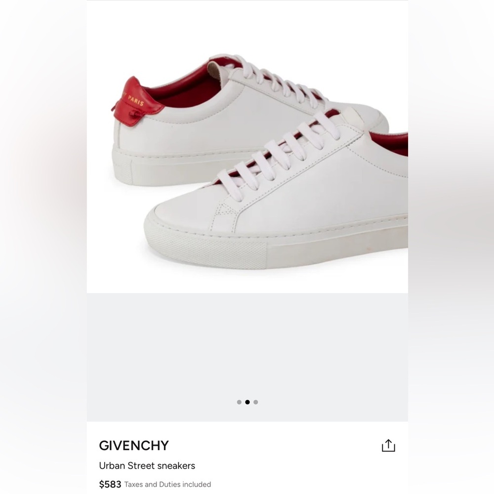 GIVENCHY Urban Street Low-top Sneakers, Comes with Original Box
